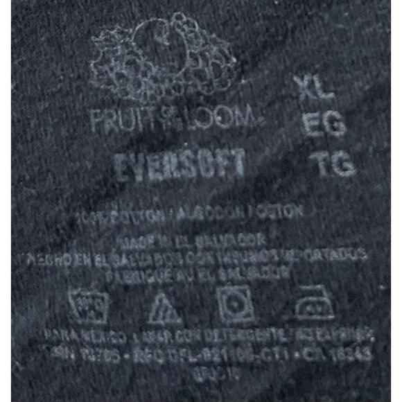 FRUIT OF THE LOOM EVERSOFT SHORT SLV, V-NECK T-SHIRT, WOMENS, XL, BLACK - Picture 9 of 9